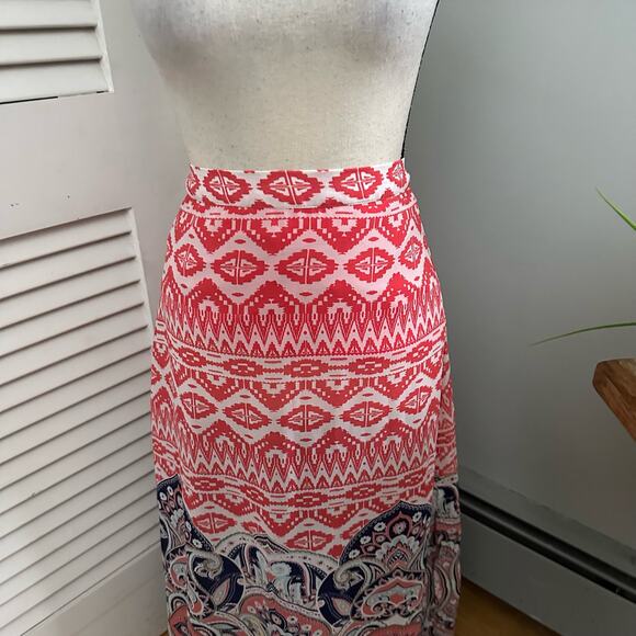 DEREK HEART Womens Skirt Medium Maxi Colorful Retro Y2K Boho Grunge Fairy - Picture 2 of 9